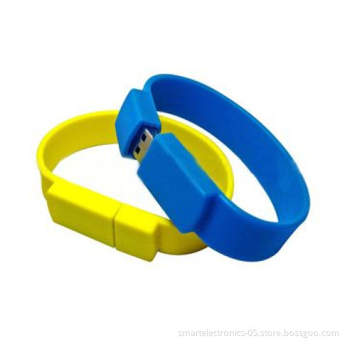 Wristband USB flash drives, 64MB-128GB, free package, printing, high speed, 3-year warranty